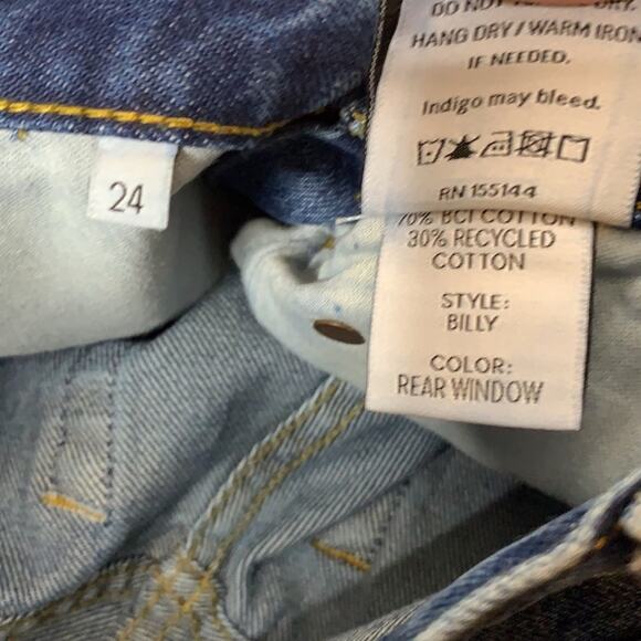 NWT Boyish jeans Billy high rise skinny raw hem - Picture 4 of 8